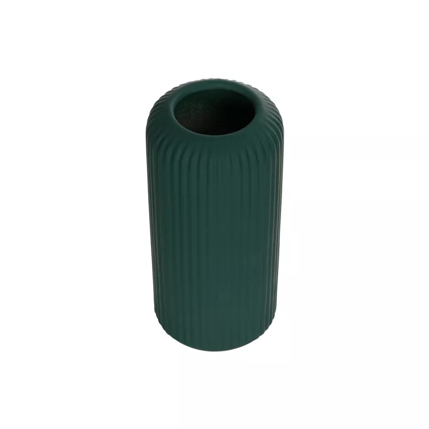 Τεχνητός Κήπος CANGUU  Διακοσμητικό Κεραμικό Βάζo Πράσινο Π10 x Μ10 x Υ20 cm