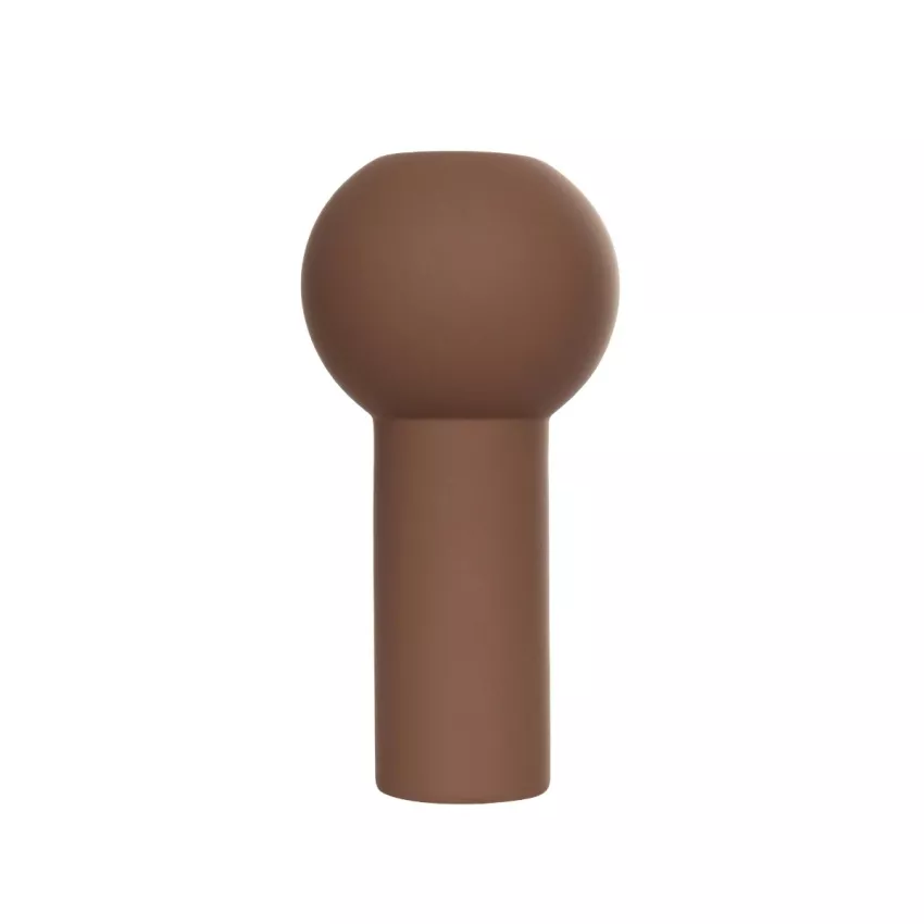 Τεχνητός Κήπος COSTA RICA  Διακοσμητικό Κεραμικό Βάζo Καφέ Π10 x Μ10 x Υ21cm