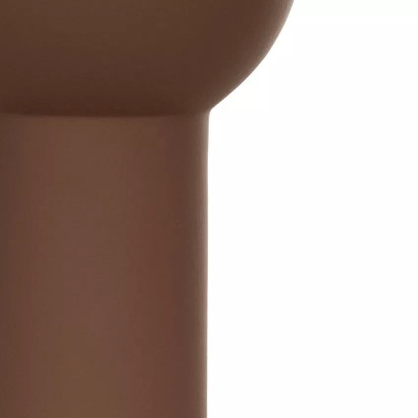 Τεχνητός Κήπος COSTA RICA  Διακοσμητικό Κεραμικό Βάζo Καφέ Π10 x Μ10 x Υ21cm