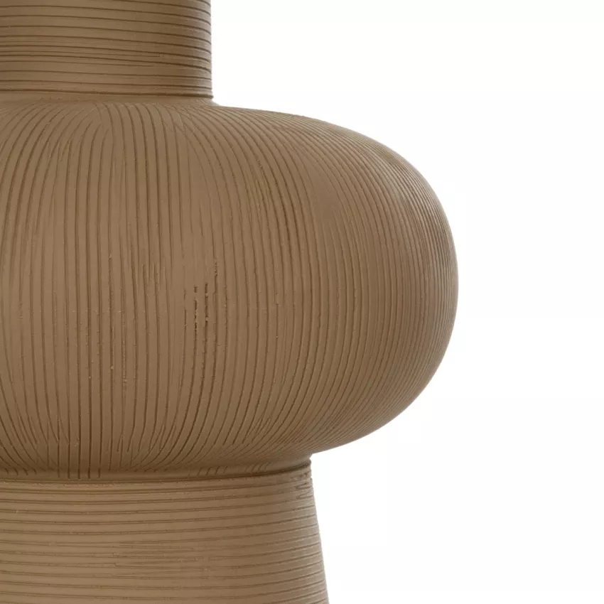 Τεχνητός Κήπος CORNEOL  Διακοσμητικό Κεραμικό Βάζo Καφέ Π17 x Μ17 x Υ20cm