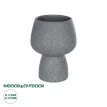 Τεχνητός Κήπος SAMUI  Διακοσμητικό Κεραμικό Βάζo Γκρι Π16 x Μ16 x Υ20cm
