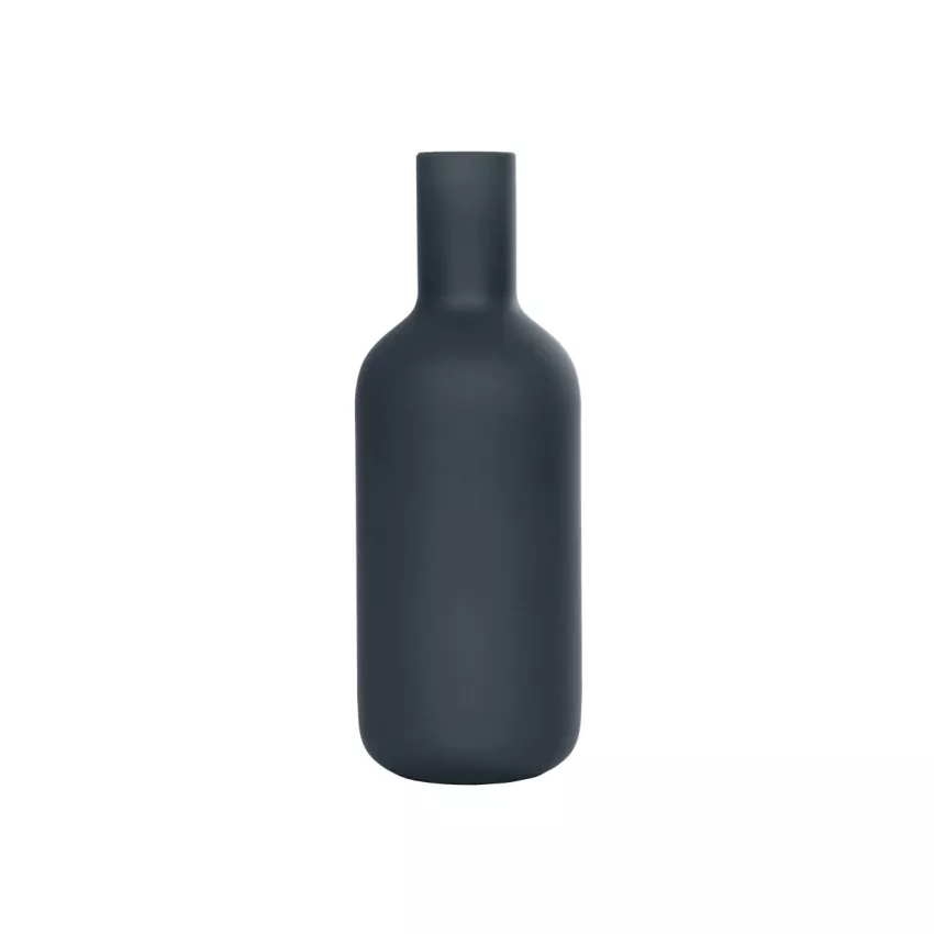 Τεχνητός Κήπος MYSTIQUE  Διακοσμητικό Κεραμικό Βάζo Γκρι Π7 x Μ7 x Υ20cm