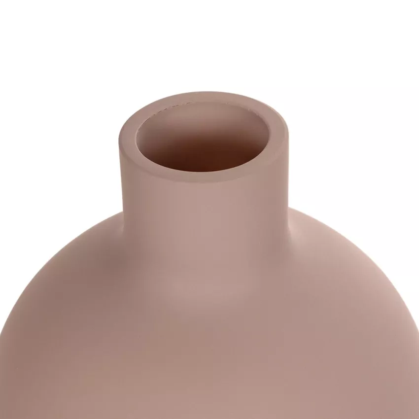 Τεχνητός Κήπος OAHU  Διακοσμητικό Κεραμικό Βάζo Ροζ Π10 x Μ10 x Υ12cm