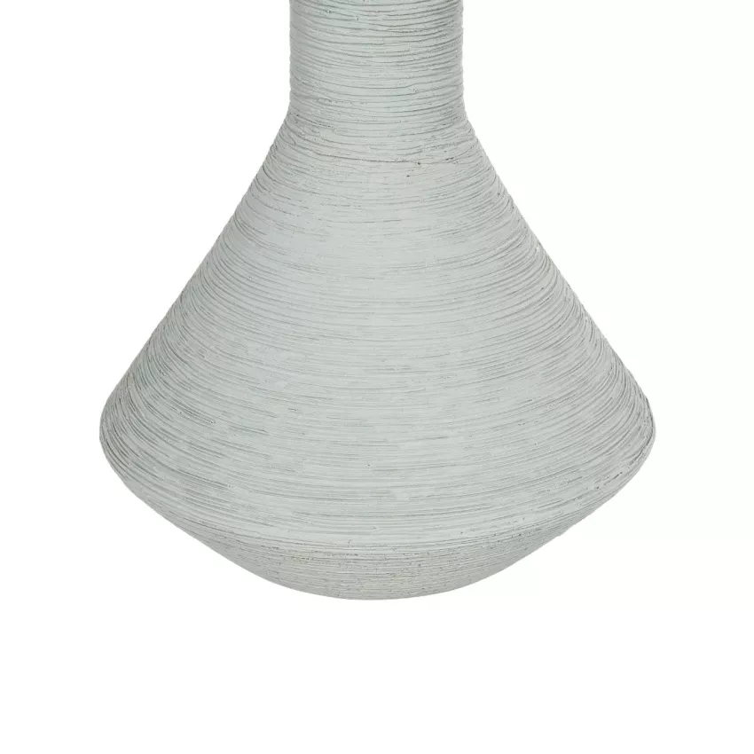 Τεχνητός Κήπος TANAH  Διακοσμητικό Κεραμικό Βάζo Γκρι Π13 x Μ13 x Υ20cm