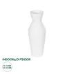 Τεχνητός Κήπος MALVINA  Διακοσμητικό Κεραμικό Βάζo Λευκό Π10 x Μ10 x Υ24cm