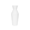 Τεχνητός Κήπος MALVINA  Διακοσμητικό Κεραμικό Βάζo Λευκό Π10 x Μ10 x Υ24cm