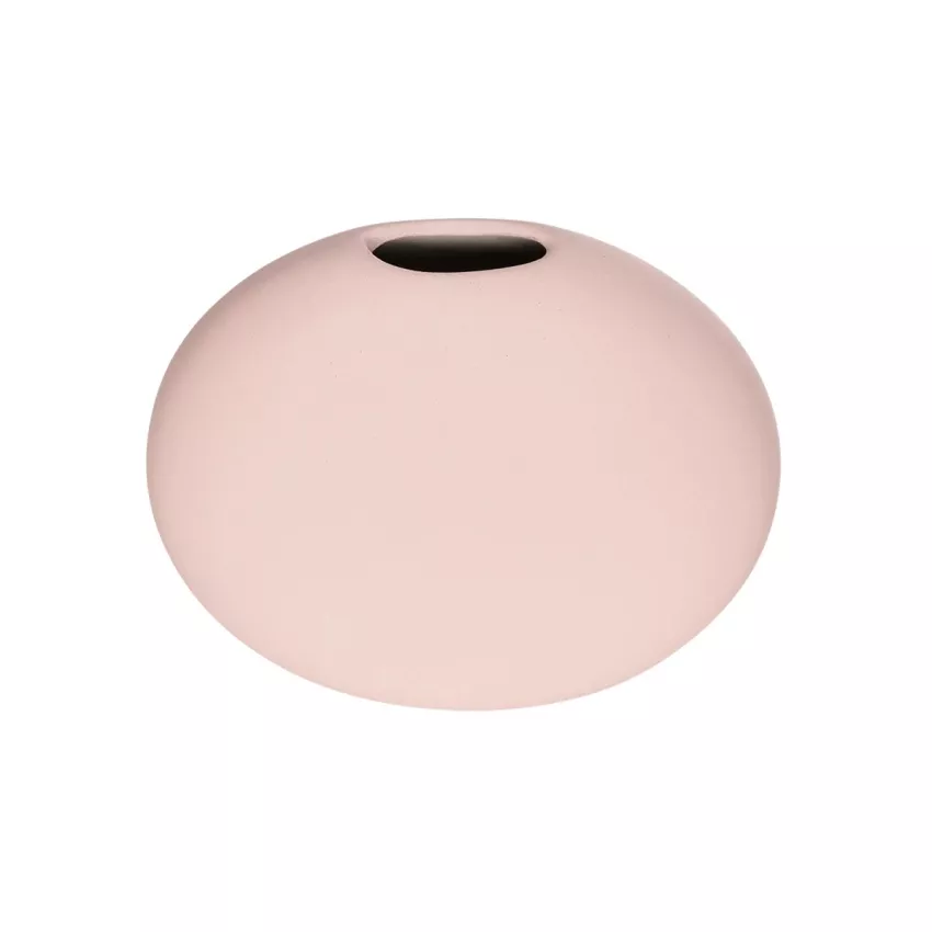 Τεχνητός Κήπος SICILY  Διακοσμητικό Κεραμικό Βάζo Ροζ Π15 x Μ15 x Υ14cm