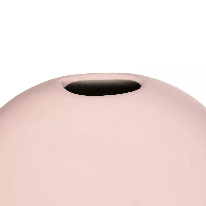 Τεχνητός Κήπος SICILY  Διακοσμητικό Κεραμικό Βάζo Ροζ Π15 x Μ15 x Υ14cm