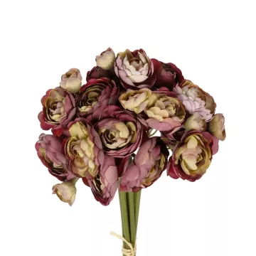 Τεχνητός Κήπος PINK CAMELA BOUQUET  Τεχνητό Διακοσμητικό Μπουκέτο Ρόζ Καμέλια Y37cm
