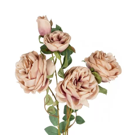 Τεχνητός Κήπος OLD PINK ROSE BRANCH  Τεχνητό Διακοσμητικό Κλαδί Τριαντάφυλλα Ροζ Y82cm