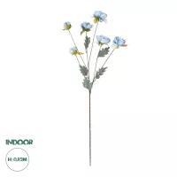 Τεχνητός Κήπος SKY BLUE PAEONIA BRANCH  Τεχνητό Διακοσμητικό Κλαδί Παιώνιας Μπλέ Y82cm