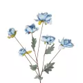 Τεχνητός Κήπος SKY BLUE PAEONIA BRANCH  Τεχνητό Διακοσμητικό Κλαδί Παιώνιας Μπλέ Y82cm