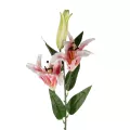 Τεχνητός Κήπος PINK LILLY BRANCH  Τεχνητό Διακοσμητικό Κλαδί Ροζ Κρίνο Y106cm