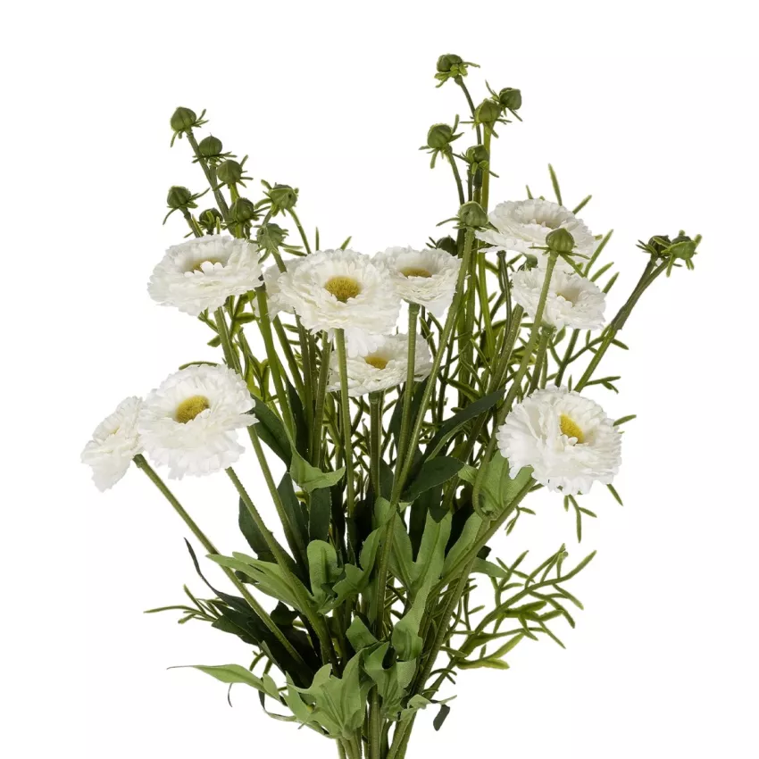 Τεχνητός Κήπος WHITE CHRYSANTHEMUM BOUQUET  Τεχνητό Διακοσμητικό Μπουκέτο Λευκό Χρυσάνθεμο Y50cm