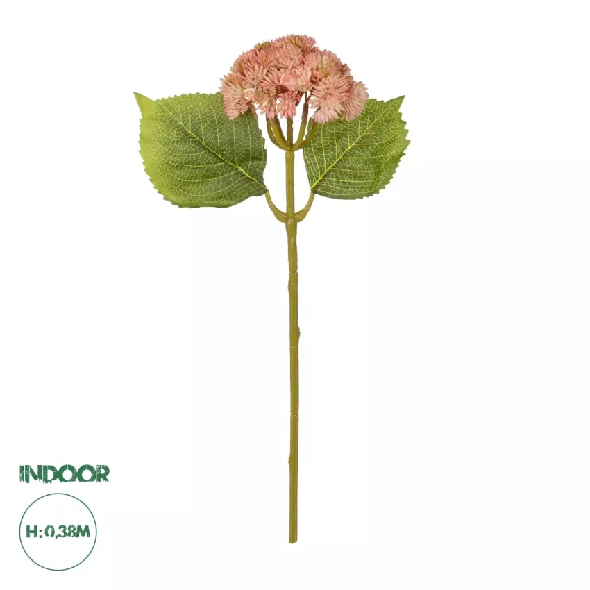 Τεχνητός Κήπος PINK SEDUM BRANCH  Τεχνητό Διακοσμητικό Κλαδί Ροζ Σέδο Y38cm