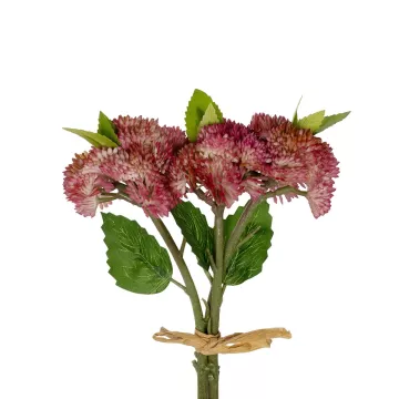 Τεχνητός Κήπος HOT PINK SEDUM BOUQUET  Τεχνητό Διακοσμητικό Μπουκέτο Ροζ Σέδο Y30cm