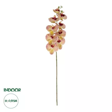 Τεχνητός Κήπος PING SALMON ORCHID BRANCH  Τεχνητό Διακοσμητικό Κλαδί  Ροζ Ορχιδέα Y95cm