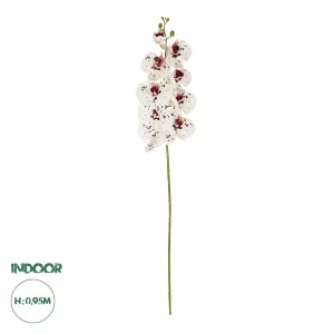 Τεχνητός Κήπος WHITE ORCHID BRANCH  Τεχνητό Διακοσμητικό Κλαδί Λευκή Ορχιδέα Y95cm