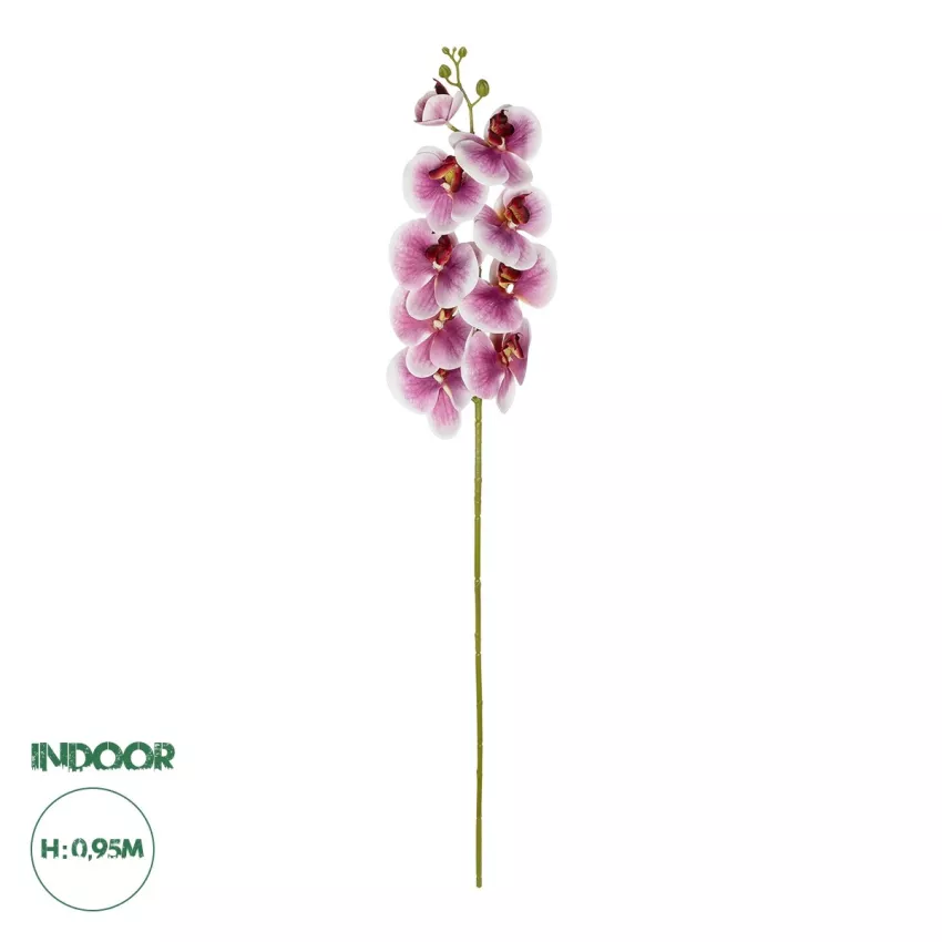 Τεχνητός Κήπος PINK ORCHID BRANCH  Τεχνητό Διακοσμητικό Κλαδί Ροζ Ορχιδέα Y95cm