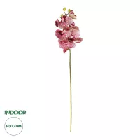 Τεχνητός Κήπος  PINK ORCHID  BRANCH  Τεχνητό Διακοσμητικό Κλαδί Ροζ Ορχιδέα Y70cm