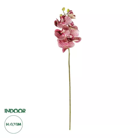 Τεχνητός Κήπος  PINK ORCHID  BRANCH  Τεχνητό Διακοσμητικό Κλαδί Ροζ Ορχιδέα Y70cm