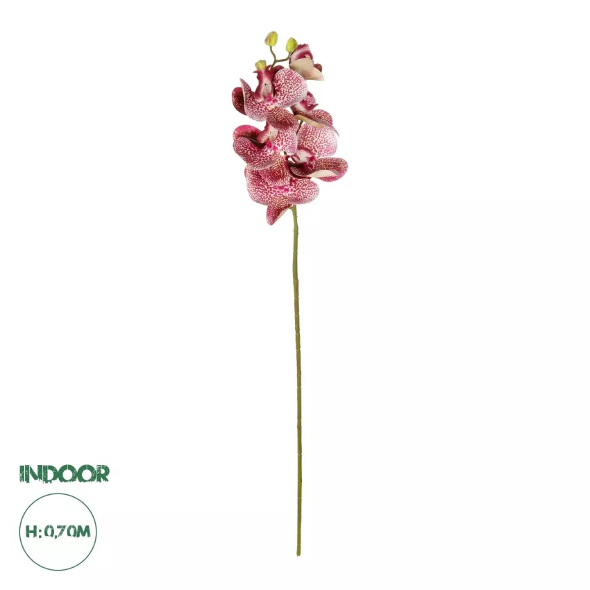 Τεχνητός Κήπος  PINK ORCHID  BRANCH  Τεχνητό Διακοσμητικό Κλαδί Ροζ Ορχιδέα Y70cm