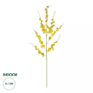 Τεχνητός Κήπος YELLOW DANCE ORCHID BRANCH  Τεχνητό Διακοσμητικό Κλαδί Κίτρινη Ορχιδέα Y110cm