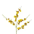 Τεχνητός Κήπος YELLOW SPRING ORCHIDIUM BRANCH  Τεχνητό Διακοσμητικό Κλαδί Κίτρινη Ορχιδέα Y76cm
