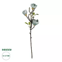 Τεχνητός Κήπος BLUE MAGNOLIA BRANCH  Τεχνητό Διακοσμητικό Κλαδί Μπλε Μαγνόλια Y72cm