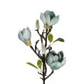 Τεχνητός Κήπος BLUE MAGNOLIA BRANCH  Τεχνητό Διακοσμητικό Κλαδί Μπλε Μαγνόλια Y72cm