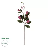 Τεχνητός Κήπος DARK PING MAGNOLIA BRANCH  Τεχνητό Διακοσμητικό Κλαδί Ροζ Μαγνόλια Y120cm