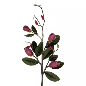 Τεχνητός Κήπος DARK PING MAGNOLIA BRANCH  Τεχνητό Διακοσμητικό Κλαδί Ροζ Μαγνόλια Y120cm