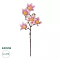 Τεχνητός Κήπος PING MAGNOLIA BRANCH  Τεχνητό Διακοσμητικό Κλαδί Ροζ Μαγνόλια Y57cm