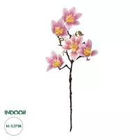 Τεχνητός Κήπος PING MAGNOLIA BRANCH  Τεχνητό Διακοσμητικό Κλαδί Ροζ Μαγνόλια Y57cm