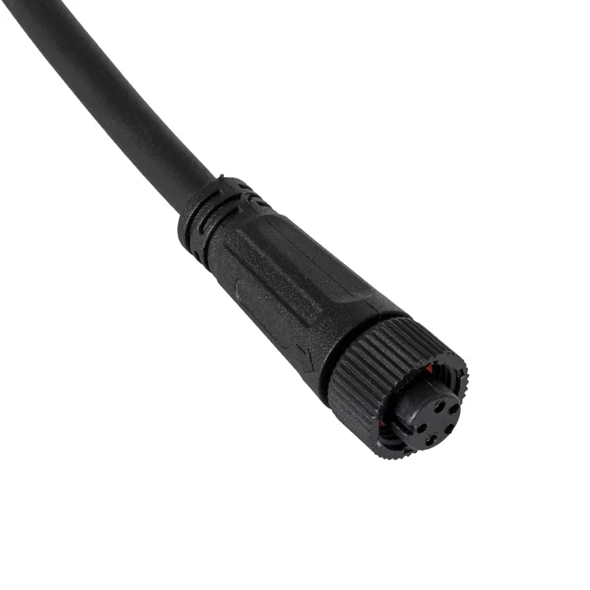Καλώδιο Τροφοδοσίας από DC Male σε Ατερμάτιστο Καλώδιο για RGB Spot & Wall Washer Μαύρο Μ1.5 x Π1.5 x Y20cm