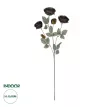 Τεχνητός Κήπος PURPLE ROSE BRANCH  Τεχνητό Διακοσμητικό Κλαδί Τριαντάφυλλα Μωβ Y60cm