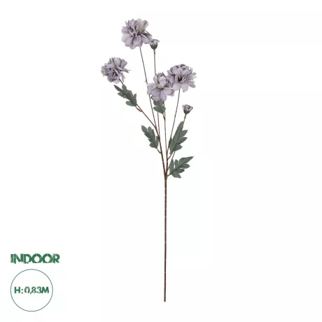 Τεχνητός Κήπος PURPLE CHRYSANTHEMUM BRANCH  Τεχνητό Διακοσμητικό Μωβ Κλαδί Χρυσάνθεμο Y83cm