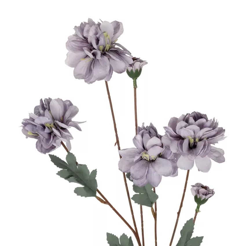 Τεχνητός Κήπος PURPLE CHRYSANTHEMUM BRANCH  Τεχνητό Διακοσμητικό Μωβ Κλαδί Χρυσάνθεμο Y83cm