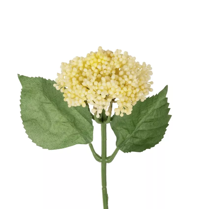 Τεχνητός Κήπος WHITE SEDUM BRANCH  Τεχνητό Διακοσμητικό Κλαδί Λευκό Σέδο Y38cm