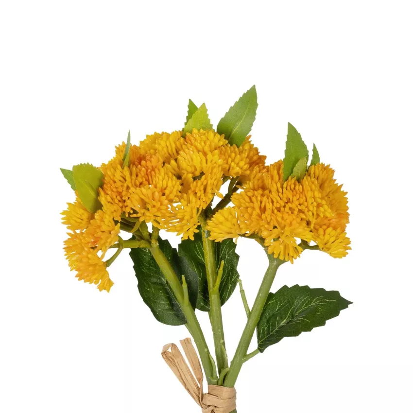 Τεχνητός Κήπος YELLOW SEDUM BOUQUET  Τεχνητό Διακοσμητικό Μπουκέτο Κίτρινο Σέδο Y30cm