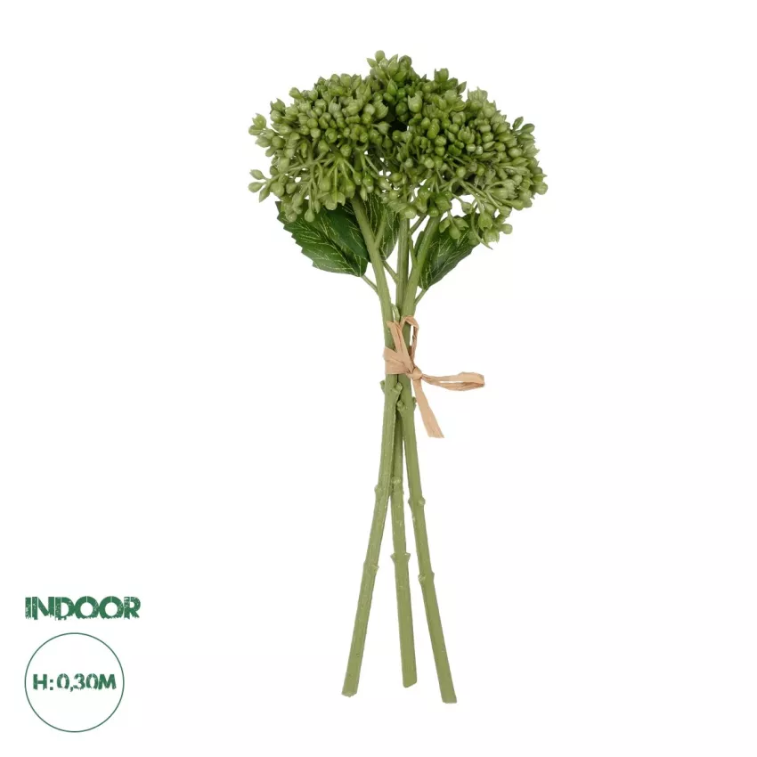 Τεχνητός Κήπος GREEN HYACINTH BOUQUET  Τεχνητό Διακοσμητικό Μπουκέτο Πράσινος Υάκυνθος Y30cm