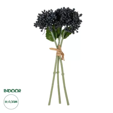 Τεχνητός Κήπος BLACK HYACINTH BOUQUET  Τεχνητό Διακοσμητικό Μπουκέτο Μαύρο Υάκυνθος Y30cm
