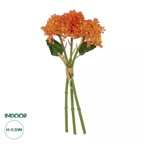 Τεχνητός Κήπος ORANGE HYACINTH BOUQUET  Τεχνητό Διακοσμητικό Μπουκέτο Πορτοκαλί Υάκυνθος Y30cm
