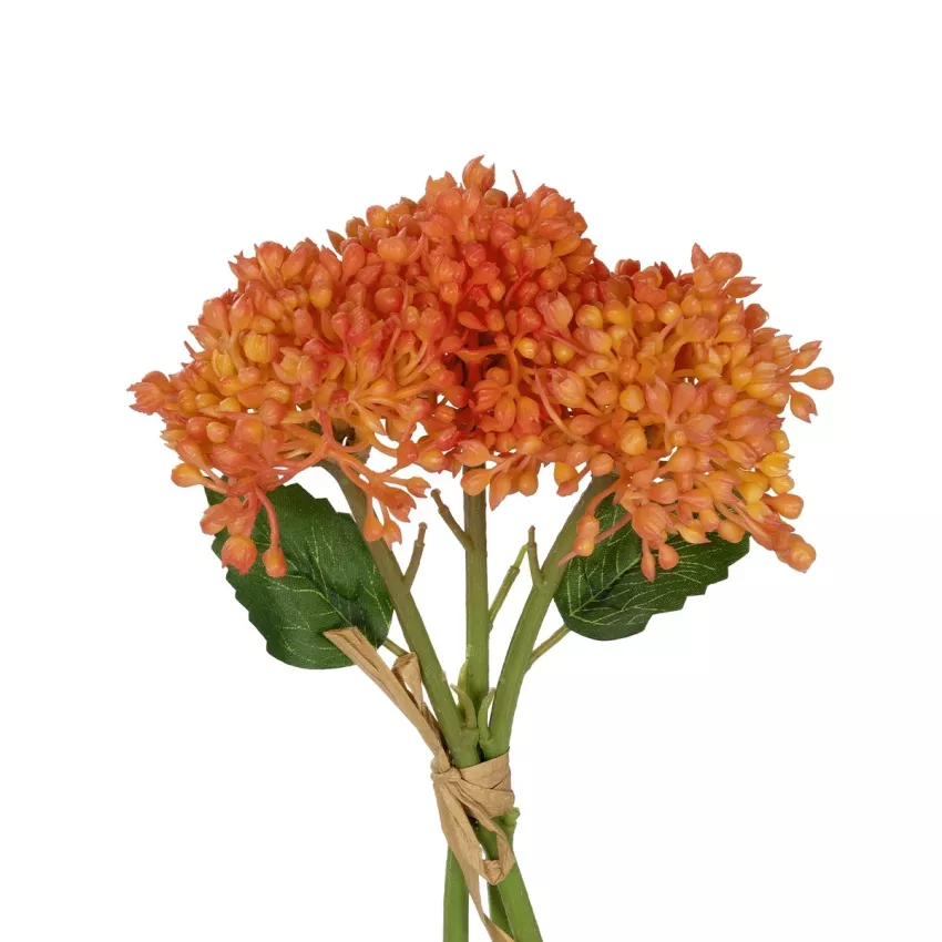 Τεχνητός Κήπος ORANGE HYACINTH BOUQUET  Τεχνητό Διακοσμητικό Μπουκέτο Πορτοκαλί Υάκυνθος Y30cm