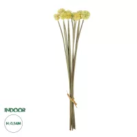 Τεχνητός Κήπος PALE YELLOW DANDELION BOUQET  Τεχνητό Διακοσμητικό Ταραξάκο Μπουκέτο Y54cm