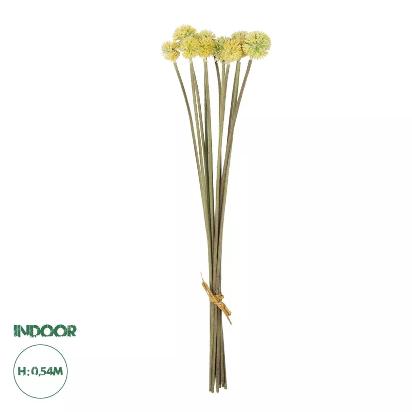 Τεχνητός Κήπος PALE YELLOW DANDELION BOUQET  Τεχνητό Διακοσμητικό Ταραξάκο Μπουκέτο Y54cm