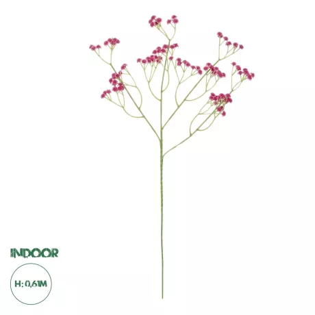 Τεχνητός Κήπος PINK BRANCH BABY BREATH  Τεχνητό Διακοσμητικό Κλαδί Ροζ Γυψοφίλης Y53cm