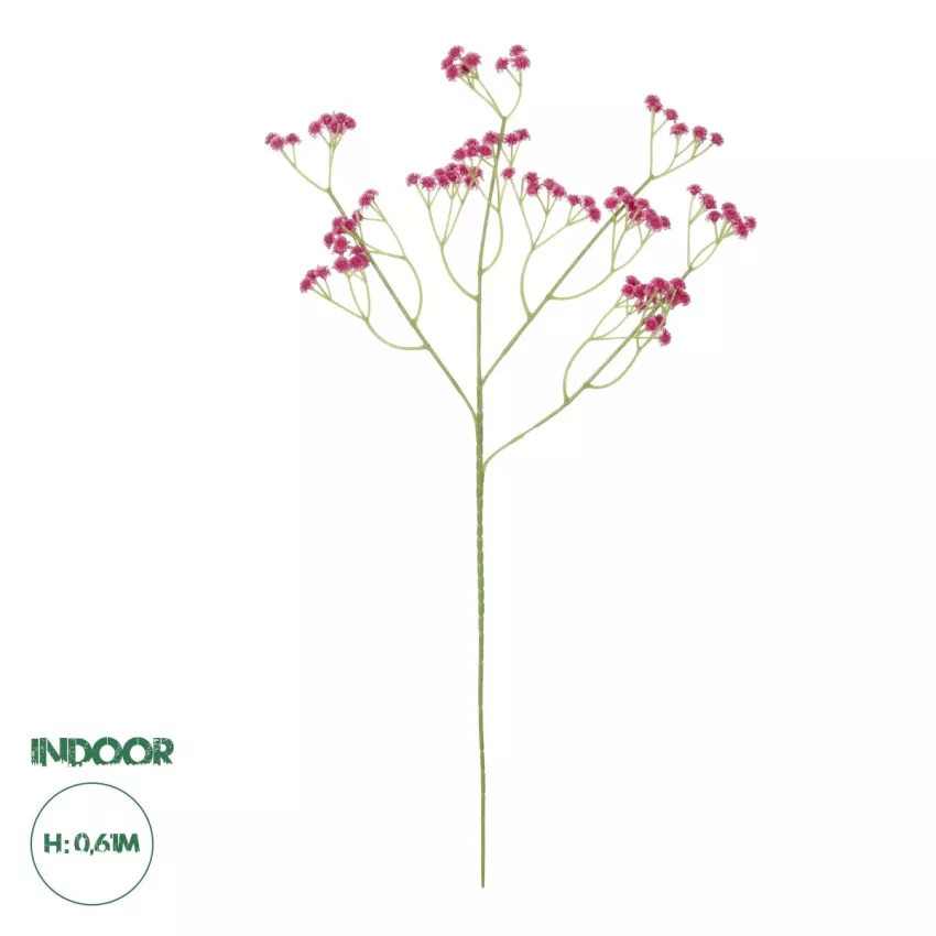 Τεχνητός Κήπος PINK BRANCH BABY BREATH  Τεχνητό Διακοσμητικό Κλαδί Ροζ Γυψοφίλης Y53cm