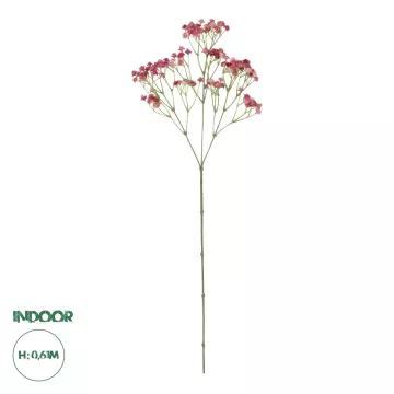 Τεχνητός Κήπος PALE PINK BRANCH BABY BREATH  Τεχνητό Διακοσμητικό Κλαδί Ροζ Γυψοφίλης Y61cm