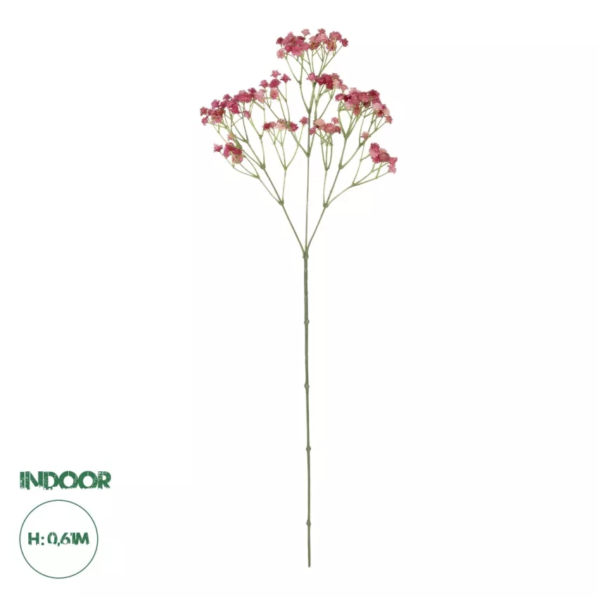 Τεχνητός Κήπος PALE PINK BRANCH BABY BREATH  Τεχνητό Διακοσμητικό Κλαδί Ροζ Γυψοφίλης Y61cm